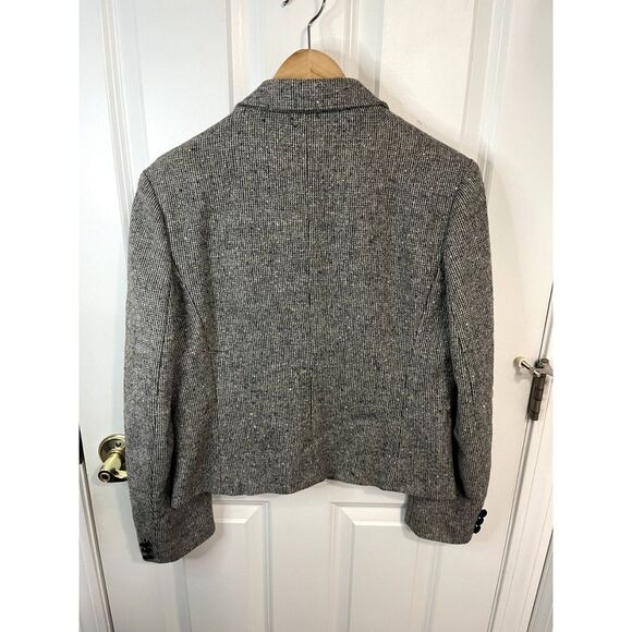Vintage Casa de Lana Wool Grey Tweed Blazer Size 11/12 - Picture 2 of 5